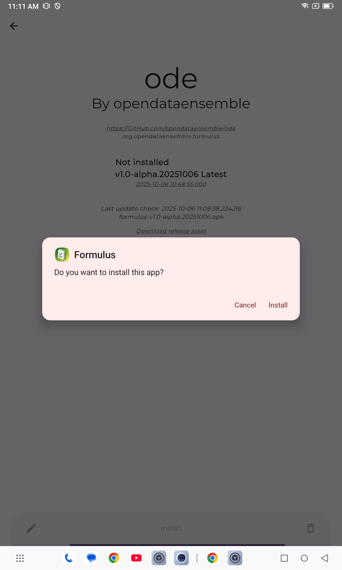 Install Formulus