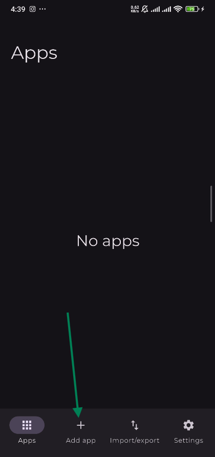 Obtainium Add App Screen